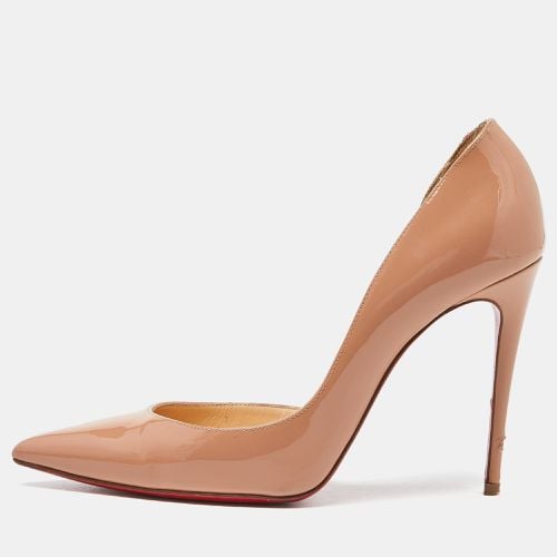 Christian Louboutin Beige Patent Leather Iriza D'orsay Pumps Size 37.5 - Christian Louboutin - Modalova