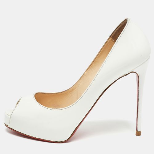 Christian Louboutin White Patent Leather New Very Prive Pumps Size 37.5 - Christian Louboutin - Modalova