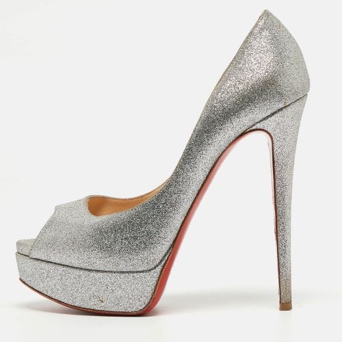 Glitter Lady Peep Pumps Size 38.5 - Christian Louboutin - Modalova