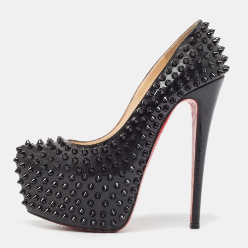 Christian Louboutin Black Patent Leather Daffodile Spike Pumps Size 37 - Christian Louboutin - Modalova