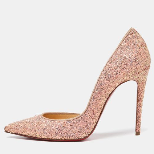 Peach Glitter Iriza D'Orsay Pumps Size 36.5 - Christian Louboutin - Modalova