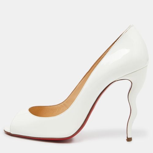 Christian Louboutin White Patent Leather Jolly Pumps Size 38 - Christian Louboutin - Modalova