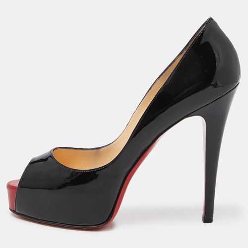 Christian Louboutin Black Patent Leather Hyper Prive Pumps Size 38 - Christian Louboutin - Modalova