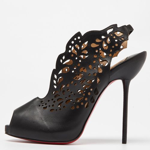 Christian Louboutin Black Leather Markesling 120 Pumps Size 39 - Christian Louboutin - Modalova