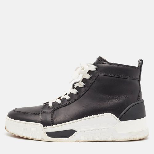 Christian Louboutin Black Leather Rankick High Top Sneakers Size 39 - Christian Louboutin - Modalova