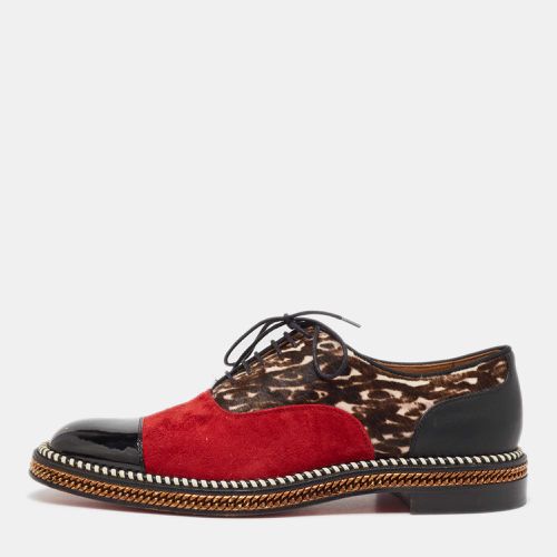 Christian Louboutin Multicolor Suede and Calf Hair Lace Up Oxfords Size 41 - Christian Louboutin - Modalova