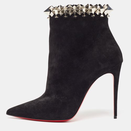 Christian Louboutin Black Suede Firmamma Ankle Boots Size 40 - Christian Louboutin - Modalova