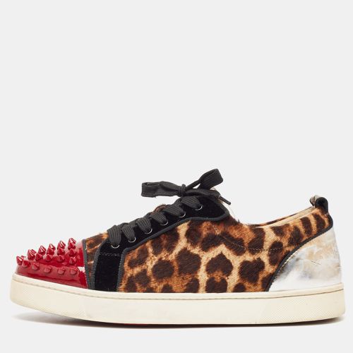 Christian Louboutin Multicolor Calf Hair and Leather Low Top Sneakers Size 41.5 - Christian Louboutin - Modalova