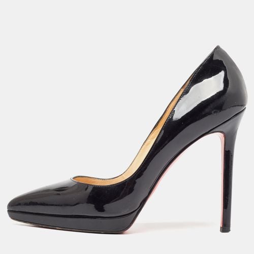 Christian Louboutin Black Patent Leather Pigalle Plato Pumps Size 38 - Christian Louboutin - Modalova