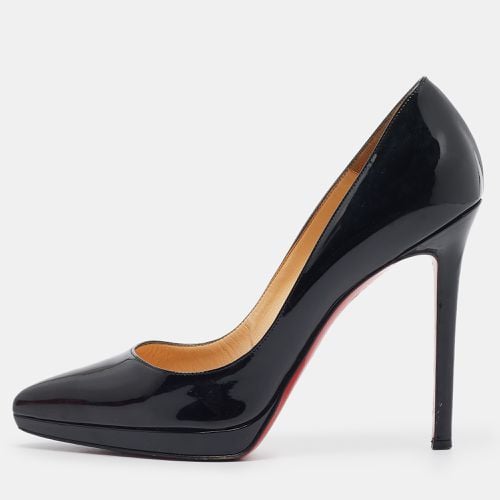 Christian Louboutin Black Patent Leather Pigalle Plato Pumps Size 38 - Christian Louboutin - Modalova