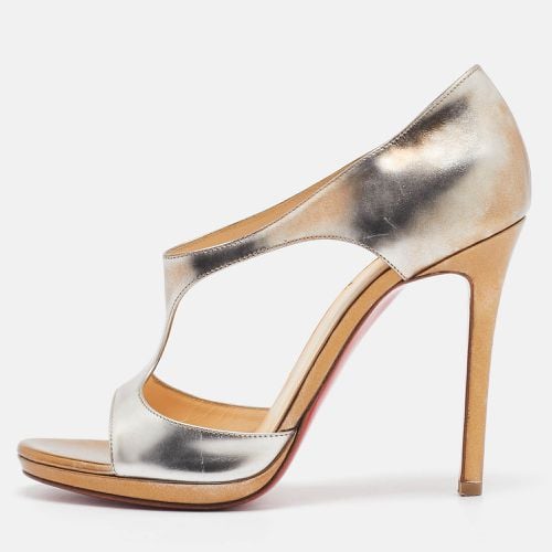 Christian Louboutin Metallic Leather Sandals Size 37.5 - Christian Louboutin - Modalova