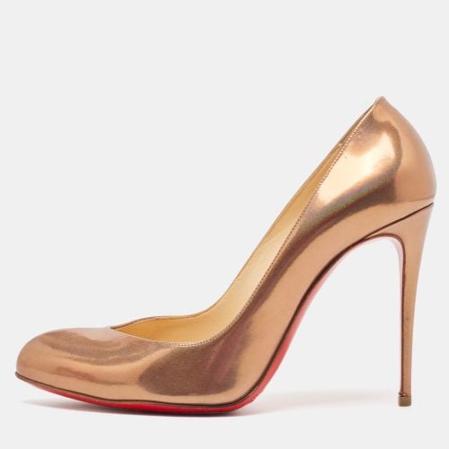 Christian Louboutin Metallic Brown Leather Breche Pumps Size 38.5 - Christian Louboutin - Modalova