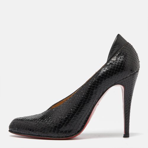 Python Leather V- Neck Pumps Size 39 - Christian Louboutin - Modalova