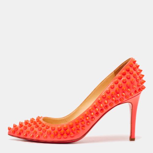 Christian Louboutin Neon Pink Patent Leather Pigalle Spikes Pumps Size 35.5 - Christian Louboutin - Modalova