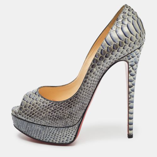 Python Lady Peep Pumps Size 38.5 - Christian Louboutin - Modalova