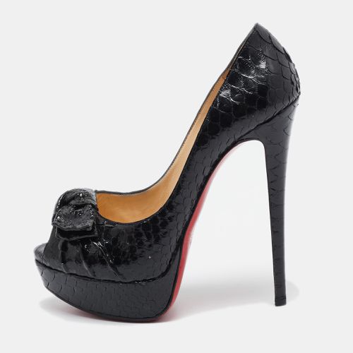 Christian Louboutin Black Python Madame Butterfly Pumps Size 38.5 - Christian Louboutin - Modalova