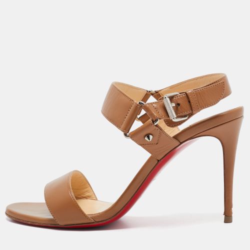 Christian Louboutin Brown Leather Sova Sandals Size 37.5 - Christian Louboutin - Modalova