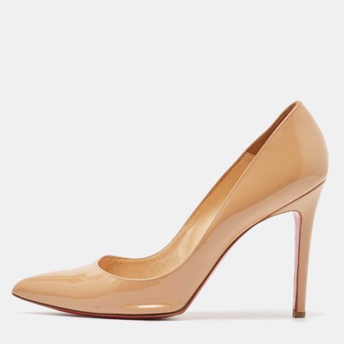 Christian Louboutin Beige Patent Leather So Kate Pointed Toe Pumps Size 39.5 - Christian Louboutin - Modalova