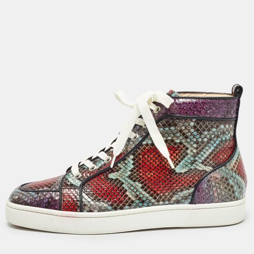 Christian Louboutin Multicolor Python Louis High Top Sneakers Size 40 - Christian Louboutin - Modalova