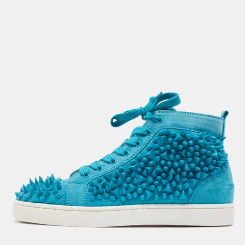 Christian Louboutin Blue Suede Pik Pik Louis High Top Sneakers Size 40 - Christian Louboutin - Modalova