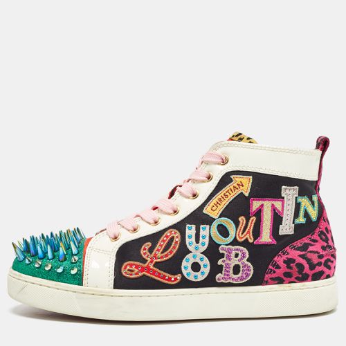 Christian Louboutin Multicolor Suede and Patent Lou Spikes High Top Sneakers Size 40 - Christian Louboutin - Modalova