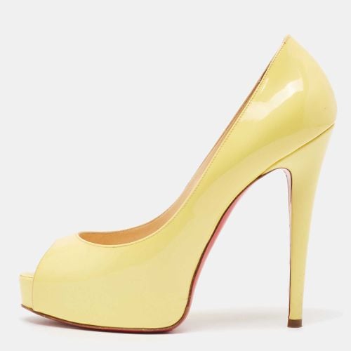 Christian Louboutin Yellow Patent Leather Very Prive Pumps Size 37.5 - Christian Louboutin - Modalova