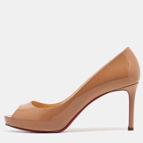 Christian Louboutin Beige Patent Leather Very Prive Pumps Size 37.5 - Christian Louboutin - Modalova