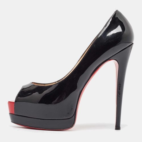 Christian Louboutin Black Patent Leather Palais Royal Pumps 38 - Christian Louboutin - Modalova