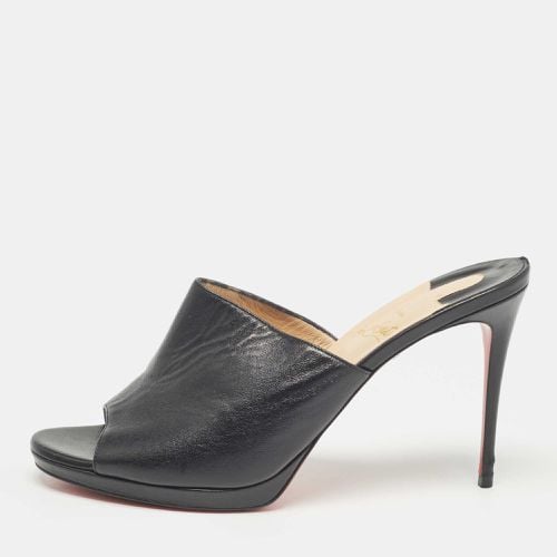 Christian Louboutin Black Leather Pigamule Sandals Size 40 - Christian Louboutin - Modalova