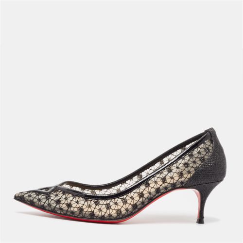 Christian Louboutin Black Lace Neoalto Pumps Size 38 - Christian Louboutin - Modalova