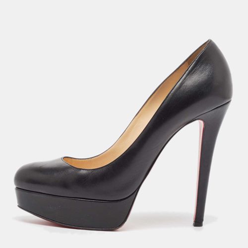 Christian Louboutin Black Leather Bianca Platform Pumps 39.5 - Christian Louboutin - Modalova