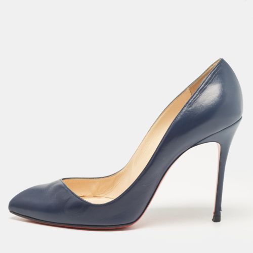 Christian Louboutin Navy Blue Leather Corneille Pumps Size 40.5 - Christian Louboutin - Modalova