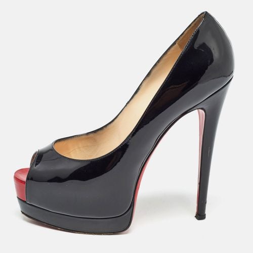 Christian Louboutin Black Patent Leather Altadama Pumps Size 36.5 - Christian Louboutin - Modalova