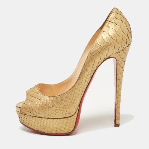 Python Lady Peep Pumps Size 37 - Christian Louboutin - Modalova