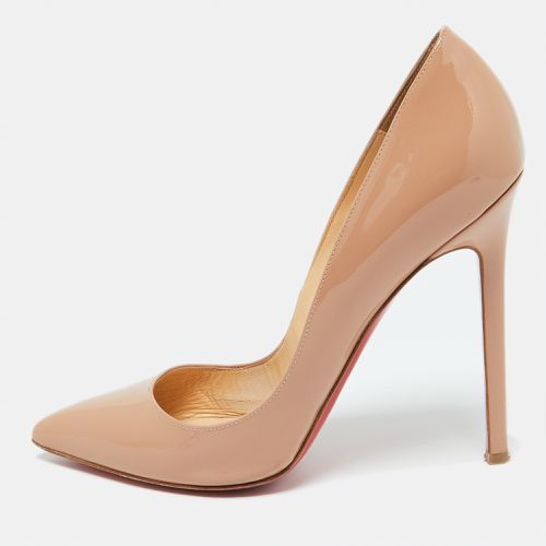 Christian Louboutin Beige Patent Leather Pigalle Pointed Toe Pumps Size 37.5 - Christian Louboutin - Modalova