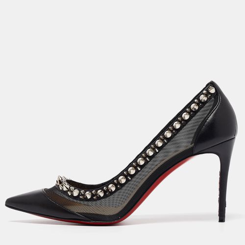 Leather Mesh Galativi Spike Pumps Size 37.5 - Christian Louboutin - Modalova