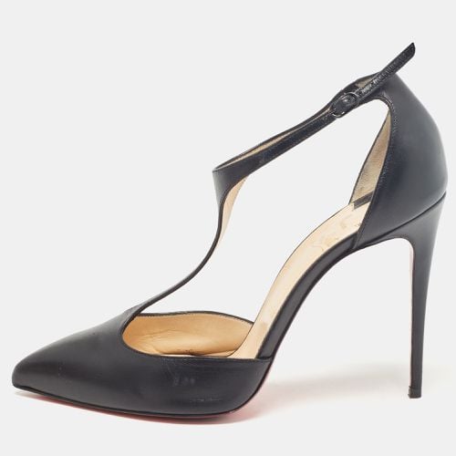 Christian Louboutin Black Leather J String Pumps Size 39.5 - Christian Louboutin - Modalova