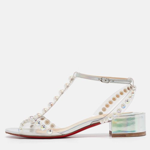 Christian Louboutin Transparent PVC Faridaravie Ankle Strap Sandals Size 37.5 - Christian Louboutin - Modalova