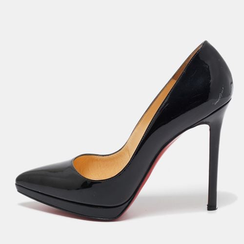 Christian Louboutin Black Patent Leather Pigalle Plato Pumps Size 38.5 - Christian Louboutin - Modalova