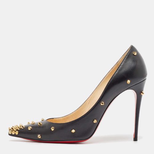 Christian Louboutin Black Leather Degraspike Pumps Size 39 - Christian Louboutin - Modalova