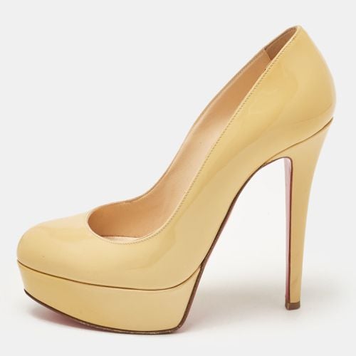 Christian Louboutin Beige Patent Leather Bianca Platform Pumps Size 35 - Christian Louboutin - Modalova