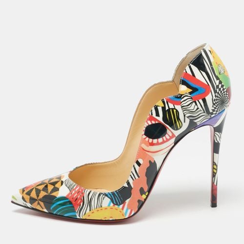 Christian Louboutin Multicolor Printed Patent Leather Hot Chick Pumps Size 39 - Christian Louboutin - Modalova