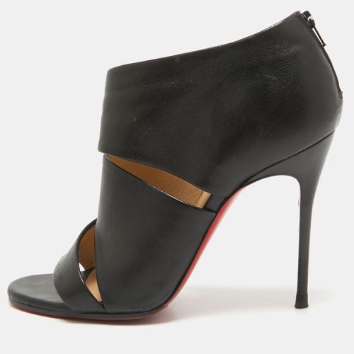 Christian Louboutin Black Leather Cachottiere Sandals Size 36 - Christian Louboutin - Modalova