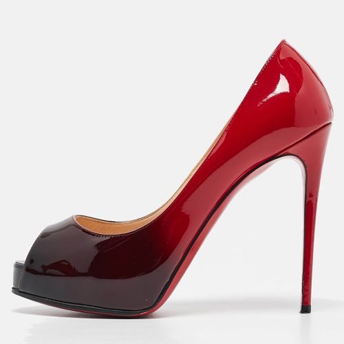 Christian Louboutin Red/Black Ombre Patent Leather New Very Prive Pumps Size 36 - Christian Louboutin - Modalova