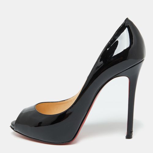 Christian Louboutin Black Patent Leather Demi You Peep Toe Pumps Size 39.5 - Christian Louboutin - Modalova