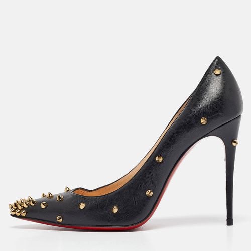 Christian Louboutin Black Leather Degraspike Pumps Size 38 - Christian Louboutin - Modalova