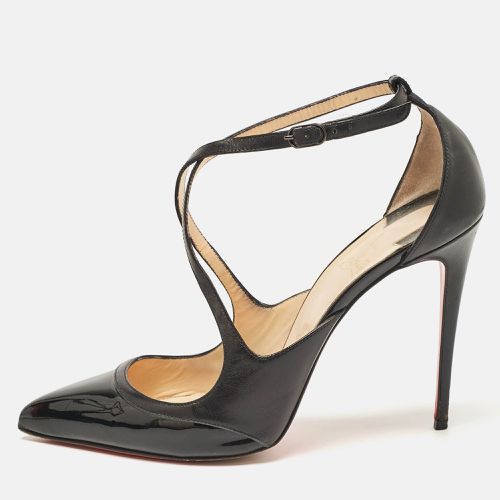 Christian Louboutin Black Patent and Leather Crossfliketa Pumps 40.5 - Christian Louboutin - Modalova