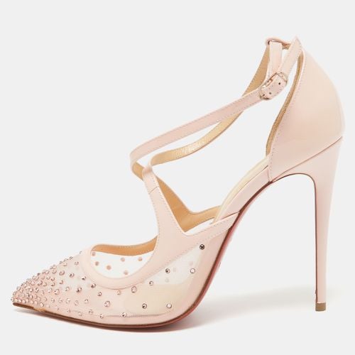 Christian Louboutin Pink Mesh and Patent Leather Twistissima Pumps Size 38 - Christian Louboutin - Modalova