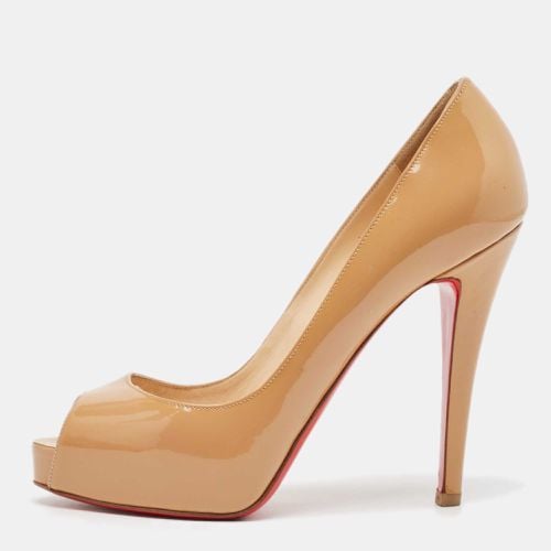 Christian Louboutin Beige Patent Leather Very Prive Pumps Size 36.5 - Christian Louboutin - Modalova