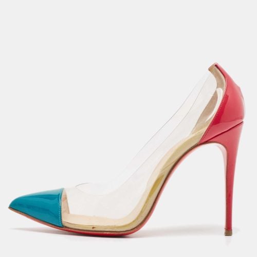 Christian Louboutin Pink/Green Patent Leather and PVC Debout Pumps Size 36 - Christian Louboutin - Modalova